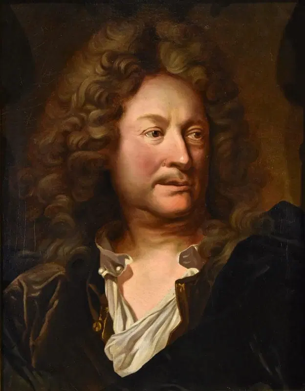 Ritratto del pittore Charles de La Fosse (1636-1716), Hyacinthe Rigaud (Perpignan 1659 – Parigi 1743) attribuibile - immagine 2