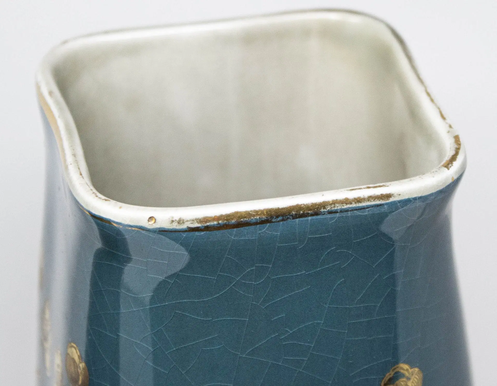 XIX secolo, Coppia di vasi Liberty in ceramica - immagine 3