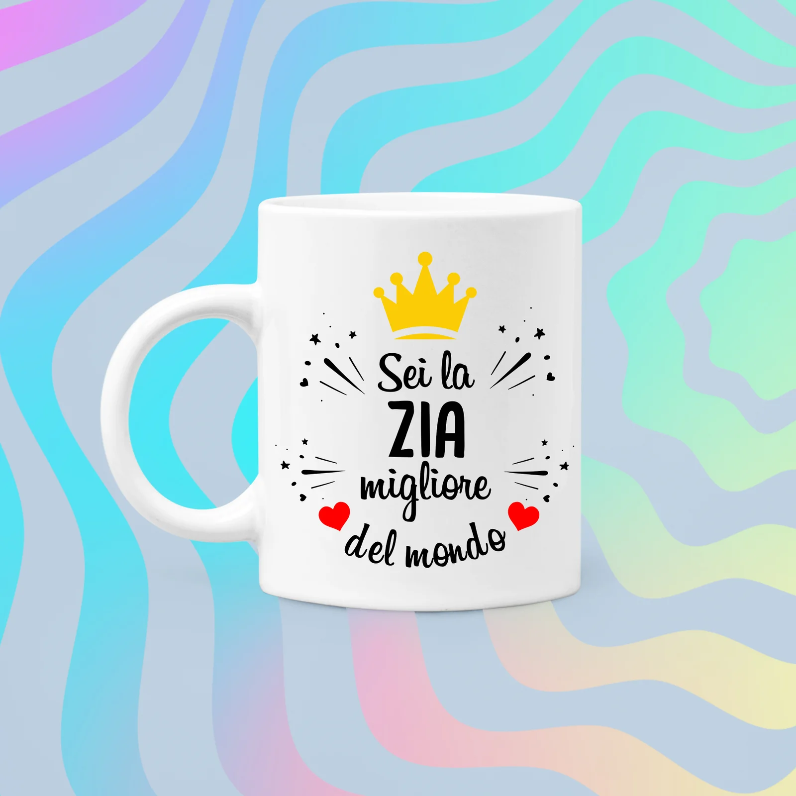 Tazza Zia Sei la zia migliore del mondo Mug 11OZ Idea Regalo Zia - immagine 5