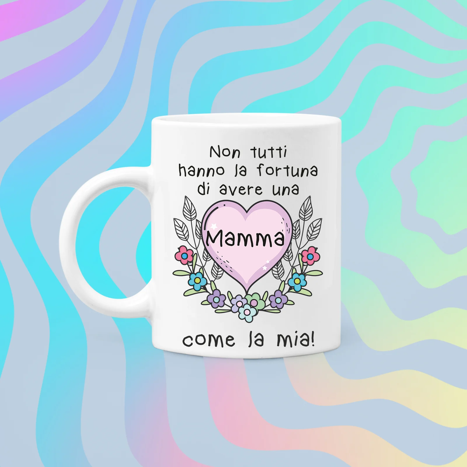 Tazza Mamma Non tutti hanno la fortuna di avere una mamma come la mia Mug 11OZ Idea Regalo Mamma - immagine 4