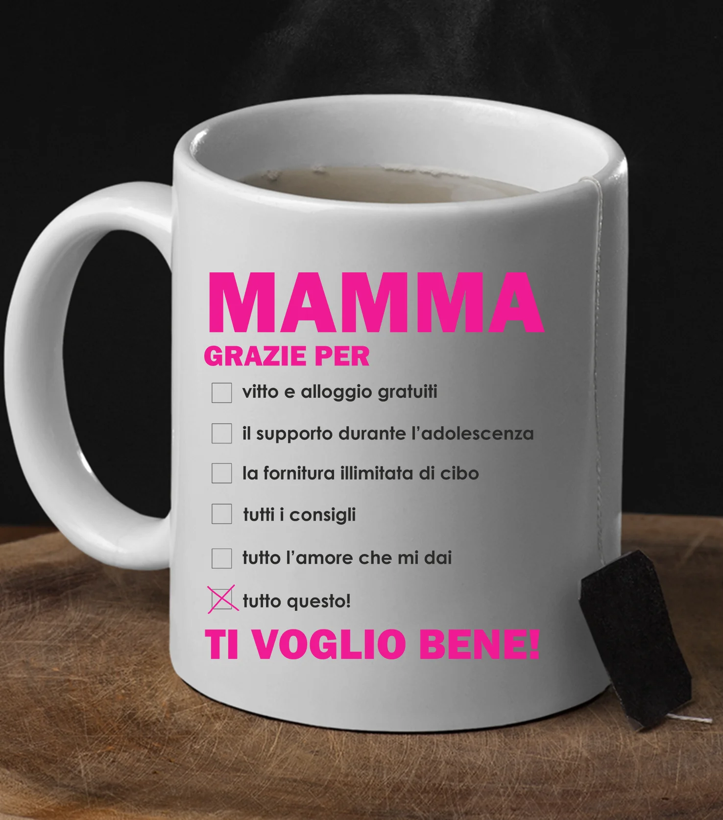 Tazza Mamma grazie per tutto questo! Regalo Mamma Festa della Mamma Mug in Ceramica - immagine 5