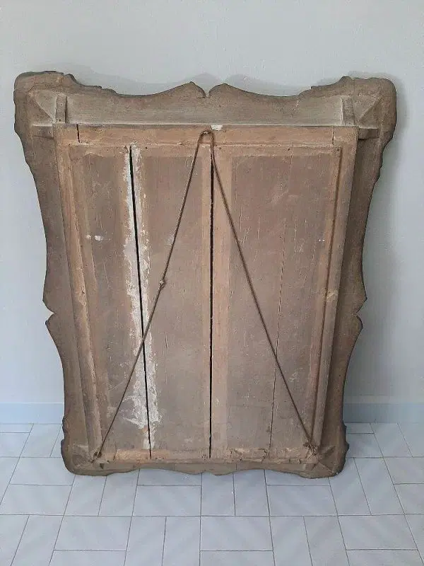 ANTICA GRANDE SPECCHIERA PERIODO IMPERO CARLO X SPECCHIO AL MERCURIO ORIGINALE - immagine 7