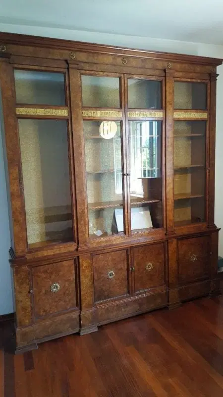 Libreria in radica di noce