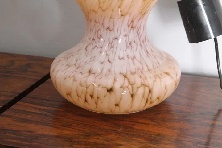 Lampadario Murano sospensione colore Salmone anni 70 - immagine 6