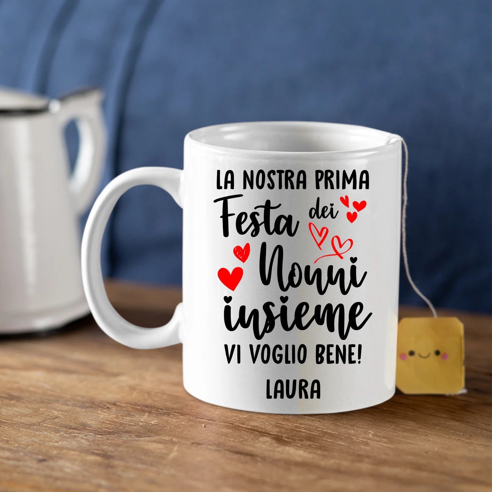 Tazza Nonno Nonna neonato PERSONALIZZABILE La nostra prima festa dei nonni insieme Mug 11OZ - immagine 5