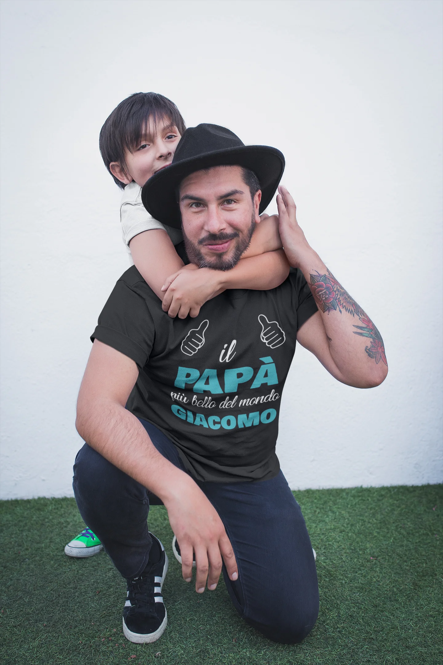 Maglietta Papà Personalizzabile T-Shirt Festa del Papà Il Papà più bello del mondo personalizzata con nome regalo papà - immagine 6