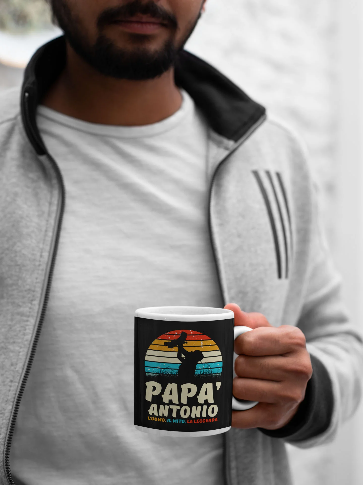 Tazza Papà Personalizzabile Festa del Papà L’Uomo, il Mito, la Leggenda personalizzata con nome regalo papà Mug 11Oz - immagine 5