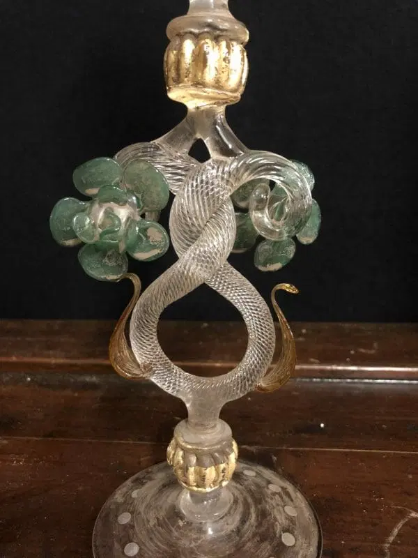 Bicchiere Tipetto con incisione personaggi veneziani - immagine 2