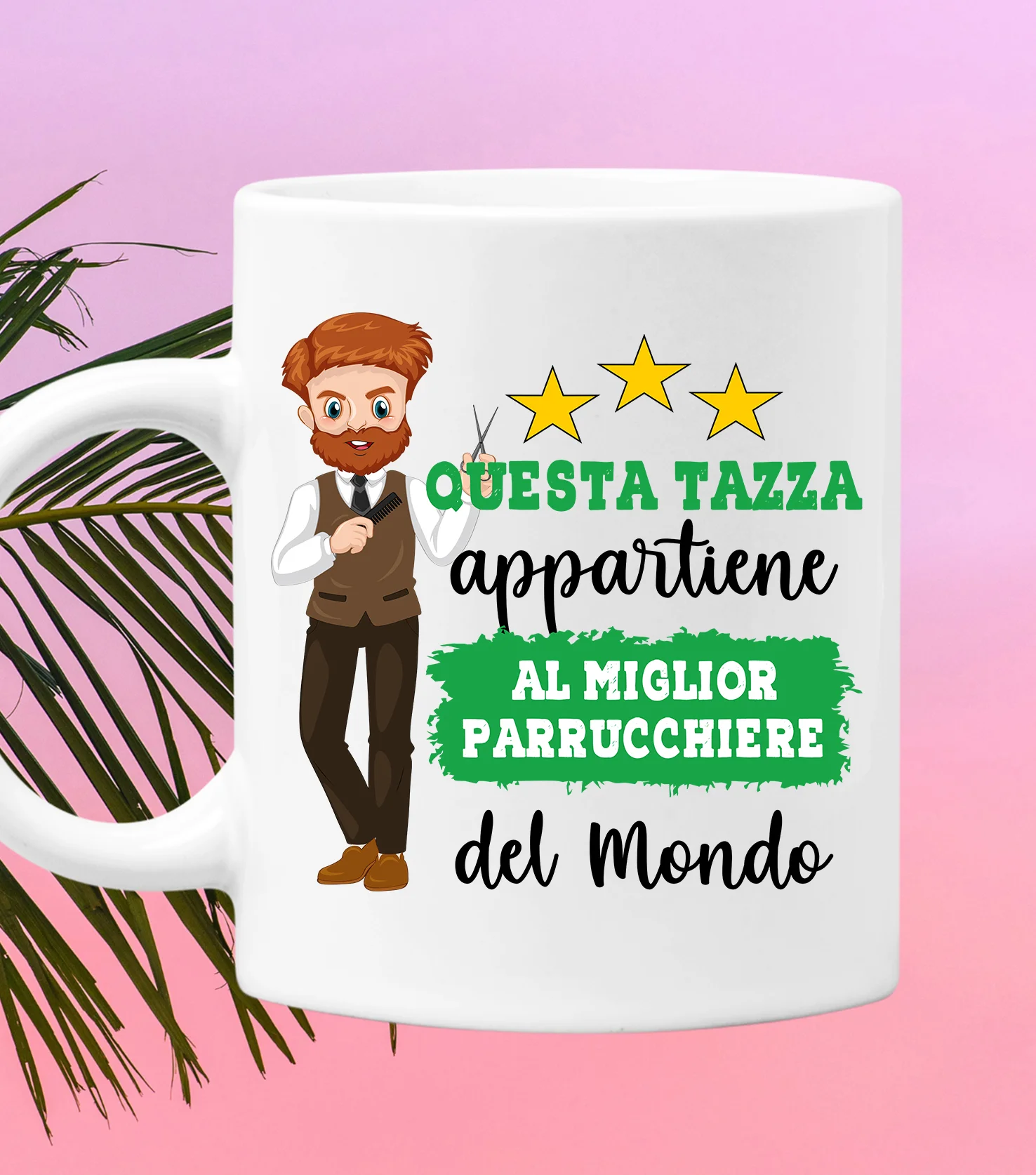 Tazza Parrucchiere Mestieri divertenti Questa tazza appartiene al migliore al mondo Idea regalo - immagine 2