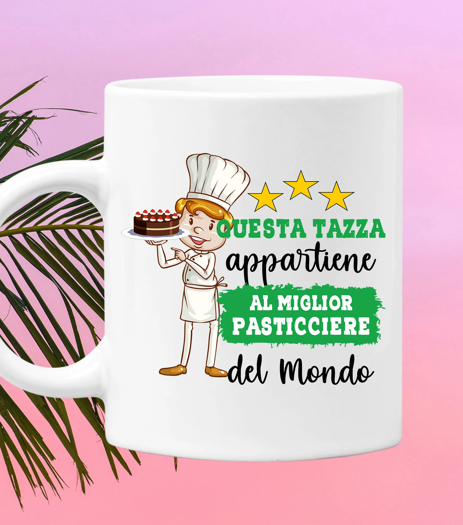 Tazza Pasticciere Mestieri divertenti Questa tazza appartiene al migliore al mondo Idea regalo - immagine 2