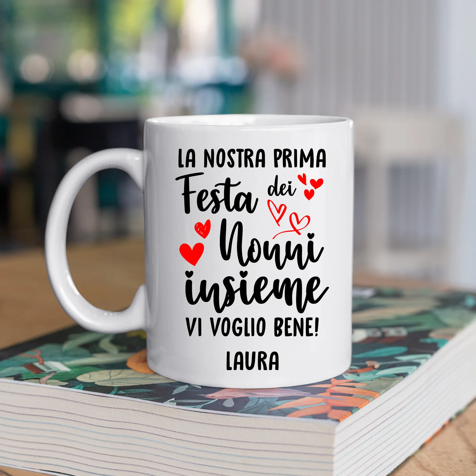 Tazza Nonno Nonna neonato PERSONALIZZABILE La nostra prima festa dei nonni insieme Mug 11OZ - immagine 6