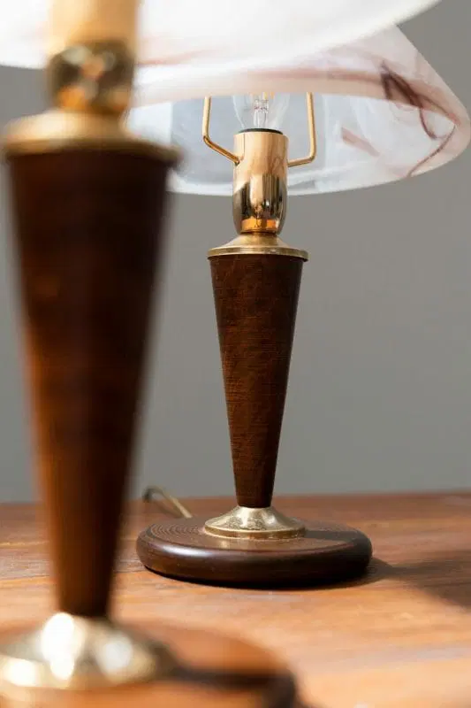 Lampade da tavolo a fungo in vetro di Murano, 1970s, Set Di 2 - immagine 6