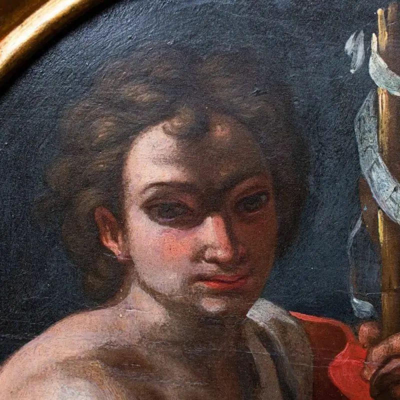 Scuola fiorentina del XVII secolo, San Giovanni Battista - immagine 6