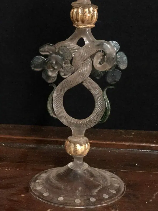 Bicchiere Tipetto con incisione personaggi veneziani - immagine 5