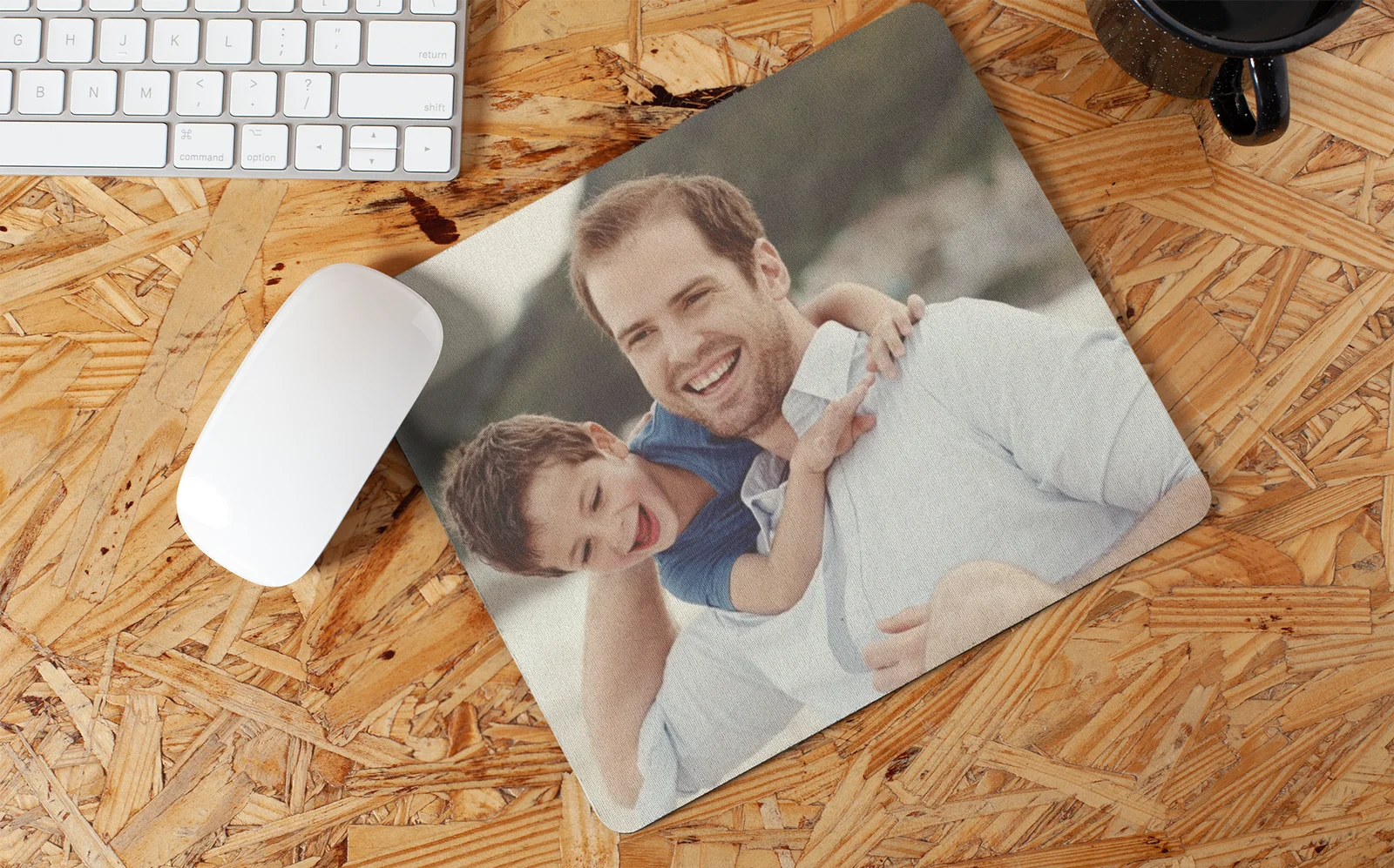Mousepad Personalizzato con Foto Idea Regalo Papà Zio Padrino Fratello Cugino Festa del Papà Compleanno Natale Personalizzabile - immagine 2