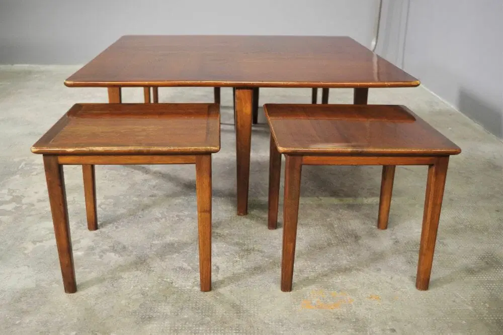 Tavolini bassi, anni 1970, Set di 5 - immagine 3