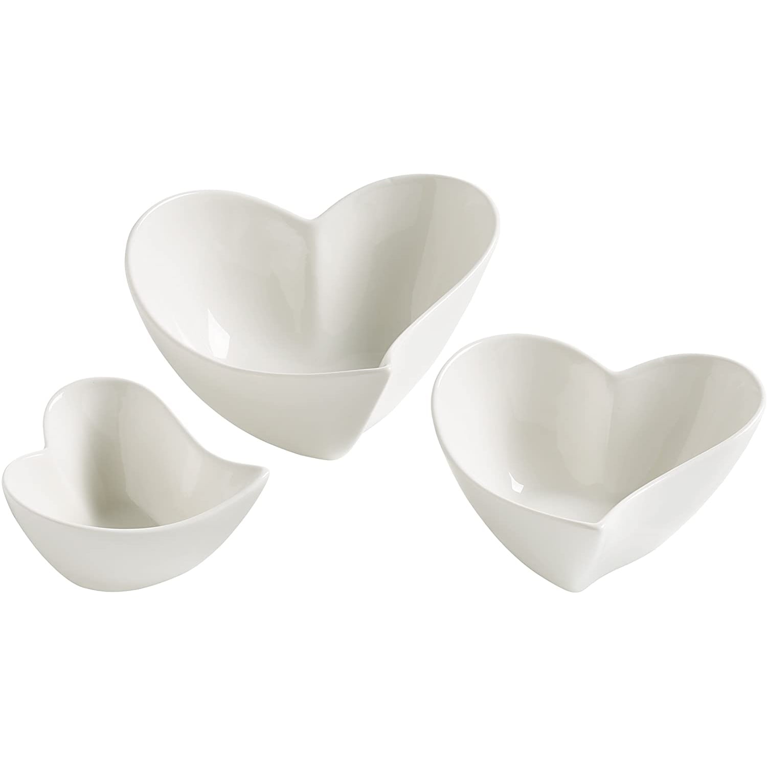 Maxwell & Williams – White Basics set 3 ciotoline cuore