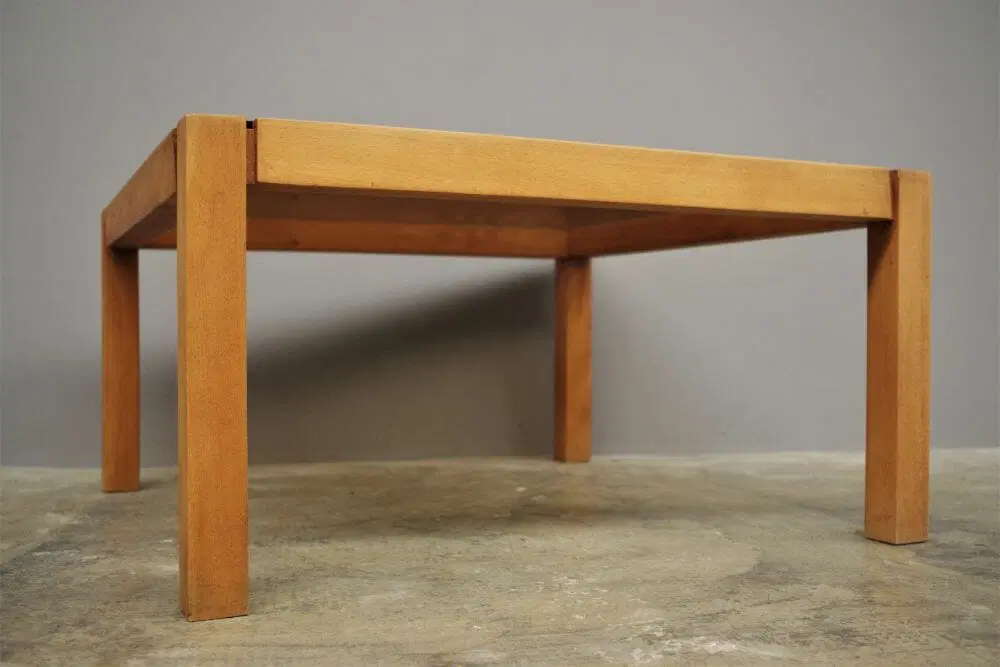 Tavolino basso o tavolino con piano in vetro temperato fumè, anni 1980 - immagine 4