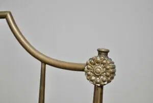 Mid-Century Hollywood Regency Style Brass Sedia laterale - immagine 6