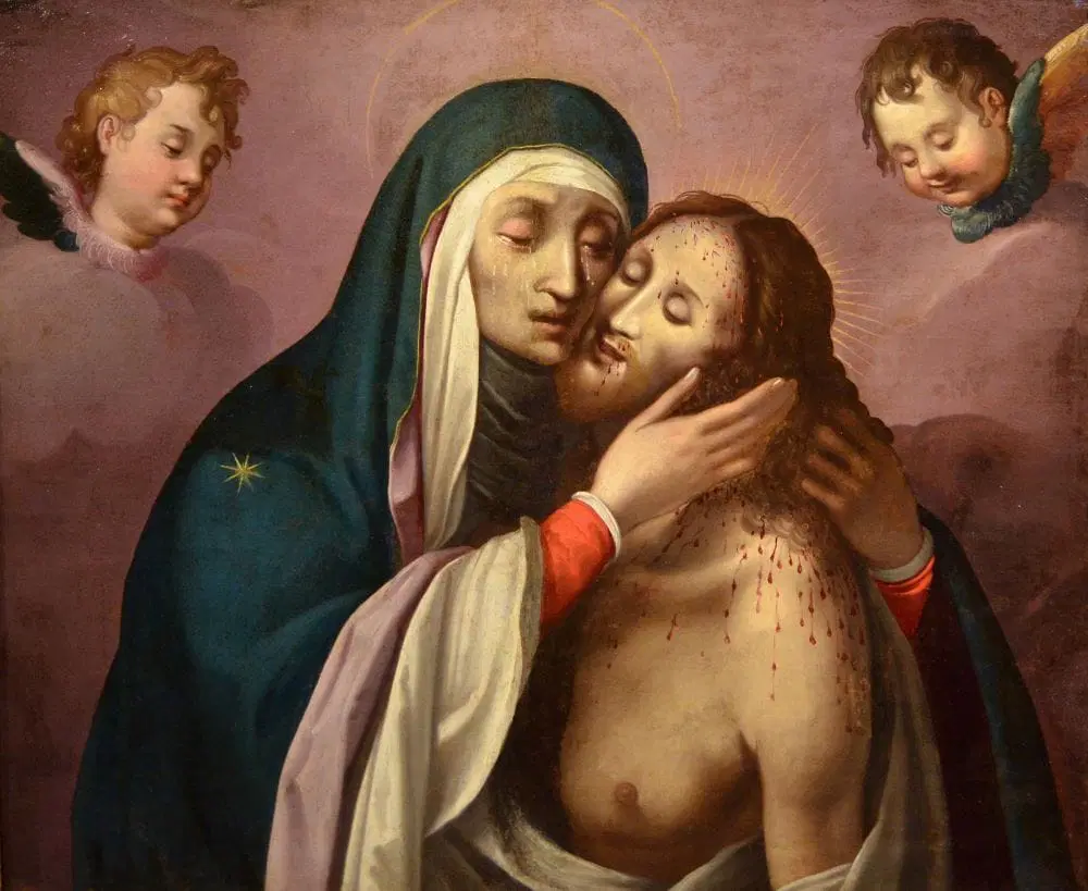 La Pietà con due cherubini, Manierismo romano del XVI secolo - immagine 2