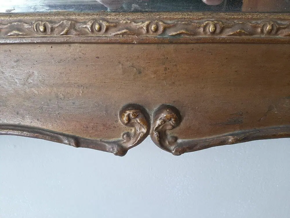 ANTICA GRANDE SPECCHIERA PERIODO IMPERO CARLO X SPECCHIO AL MERCURIO ORIGINALE - immagine 5