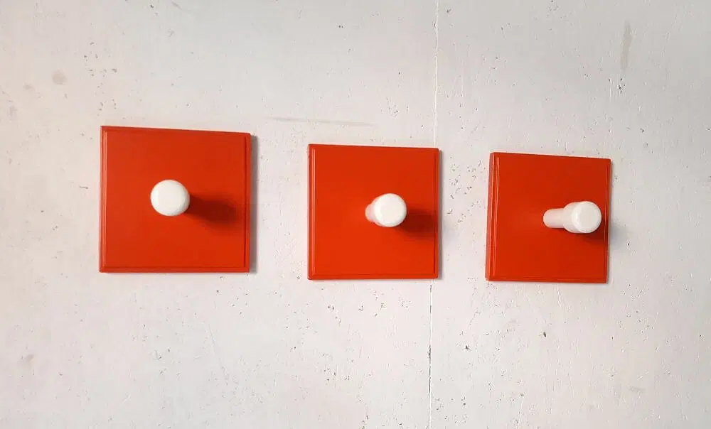 APPENDIABITI ATTACCAPANNI A MURO VINTAGE DEGLI ANNI 60/70 - immagine 2