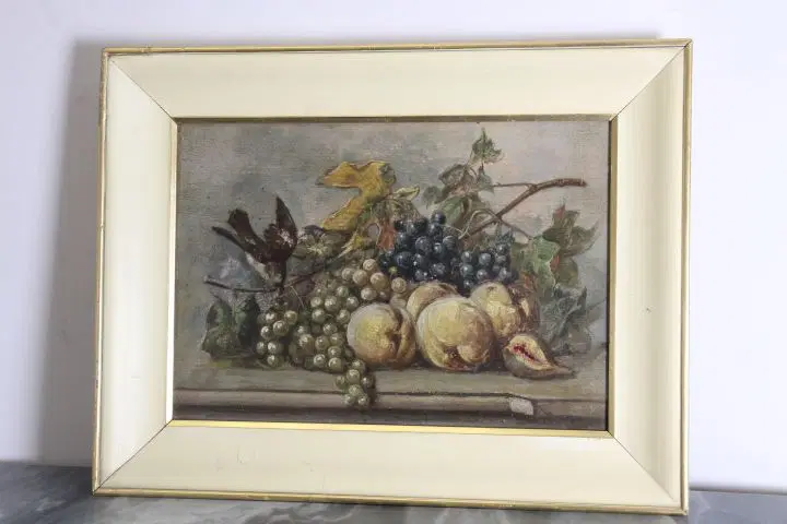Dipinto olio su tavola raffigurante “Natura morta con frutta” – primi ‘900 – restaurato