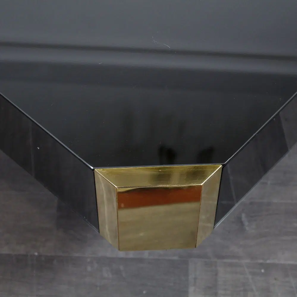 Coffe table vetro fumè stile Willy Rizzo anni’70 - immagine 3