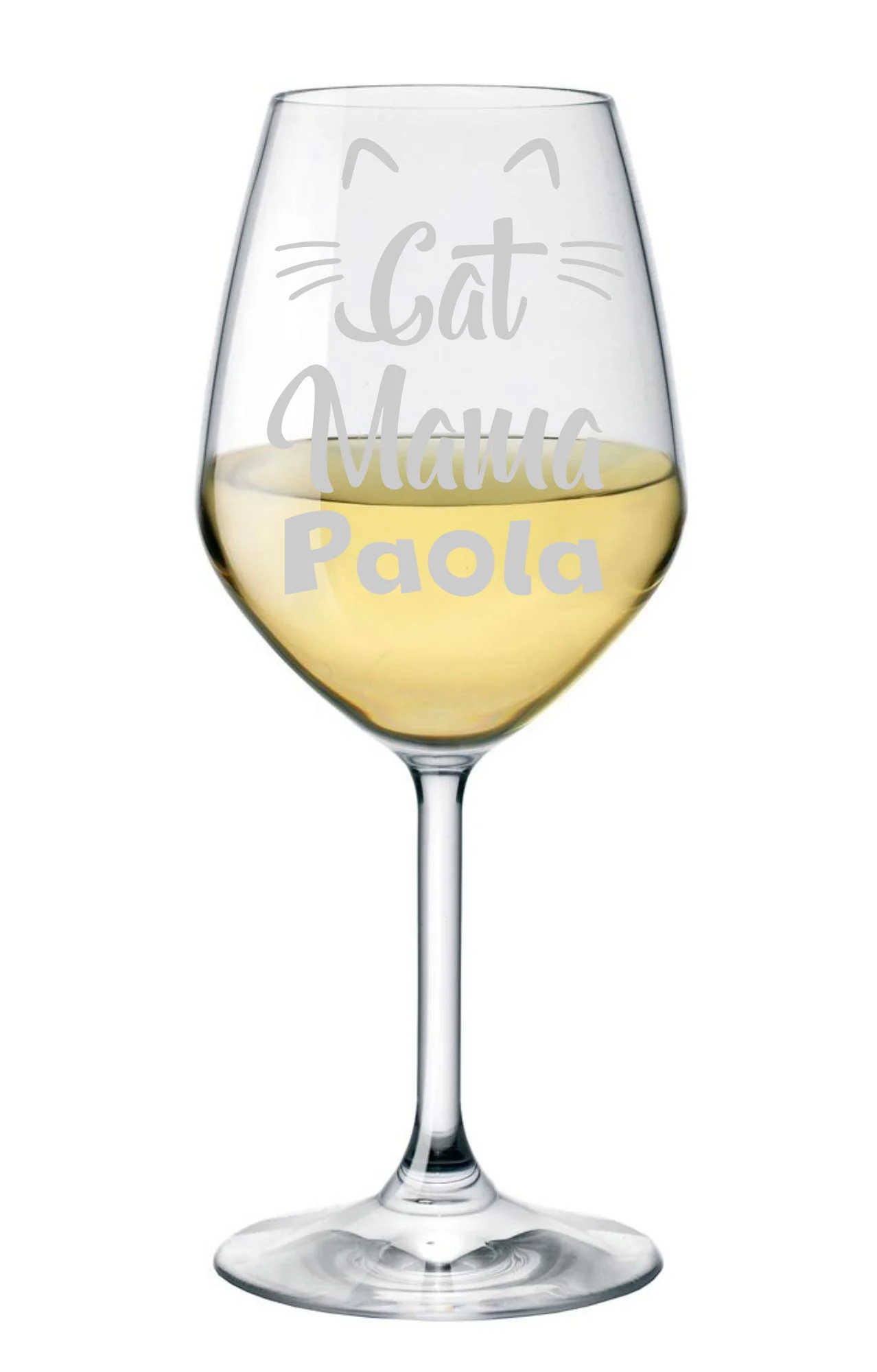 Calice Mamma Personalizzabile Calice da Vino Festa della mamma Regalo Mamma 50 cl Cat Mama