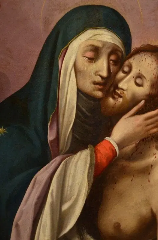 La Pietà con due cherubini, Manierismo romano del XVI secolo - immagine 7
