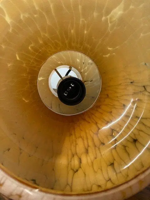 Lampadario Murano sospensione colore Salmone anni 70 - immagine 5