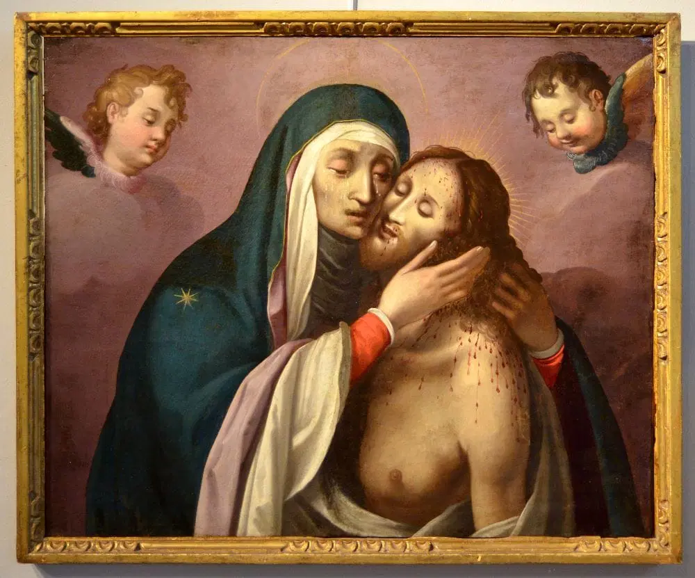 La Pietà con due cherubini, Manierismo romano del XVI secolo