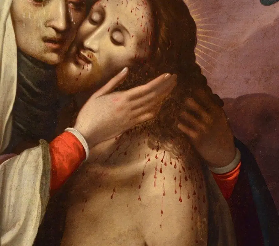 La Pietà con due cherubini, Manierismo romano del XVI secolo - immagine 6