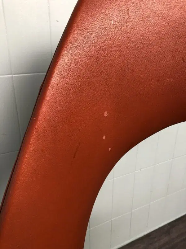 Sedia vintage da ufficio anni 60 In alluminio e skai - immagine 9