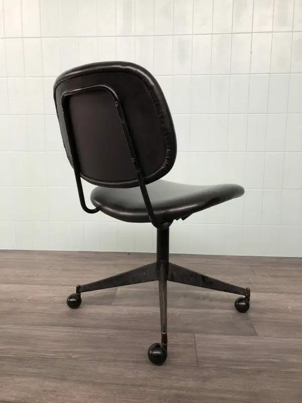 Sedia Da Ufficio OLIVETTI ARREDAMENTI METALLICI Anni 60 - immagine 3