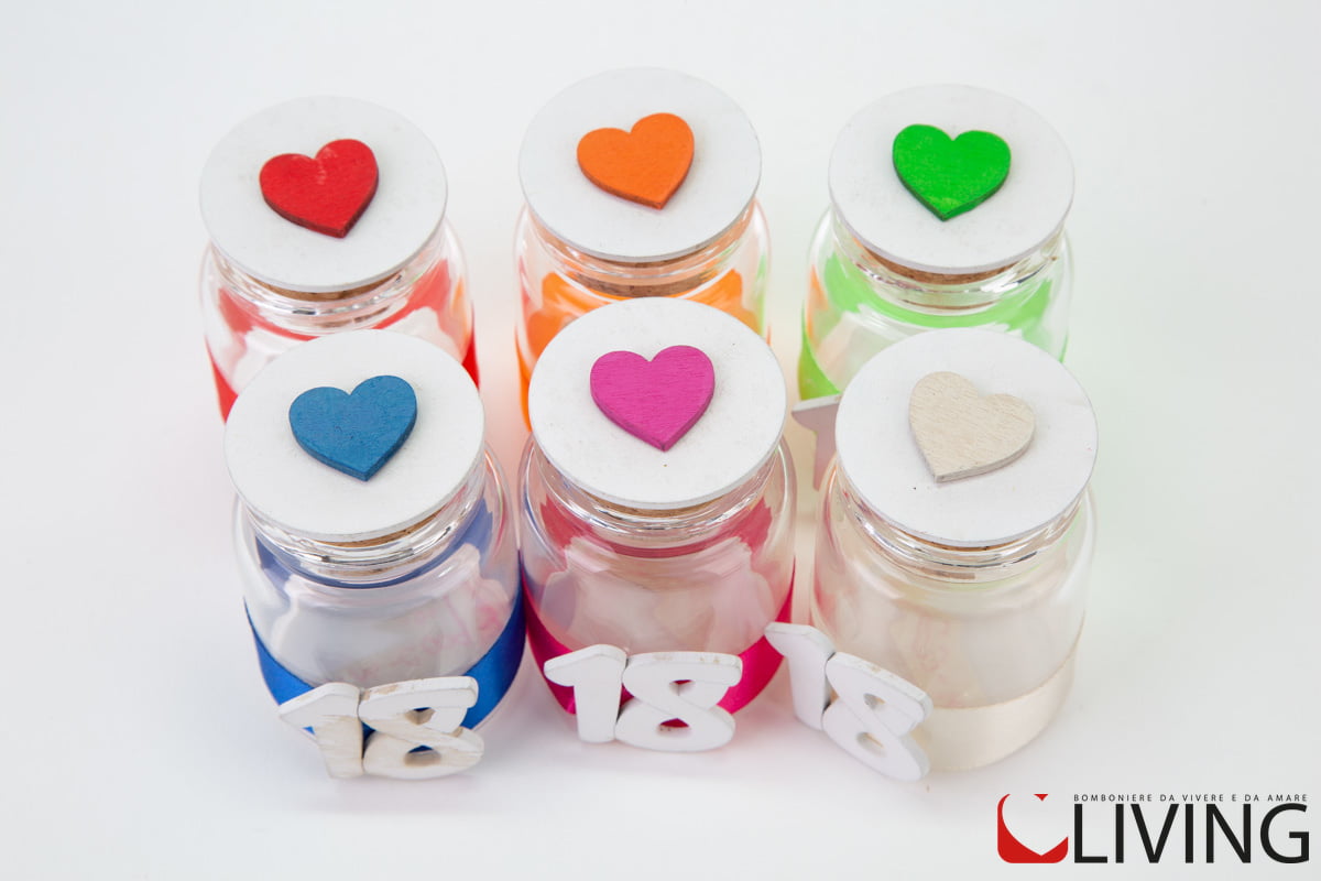 Barattolo in vetro con applicazione 18 anni - immagine 2