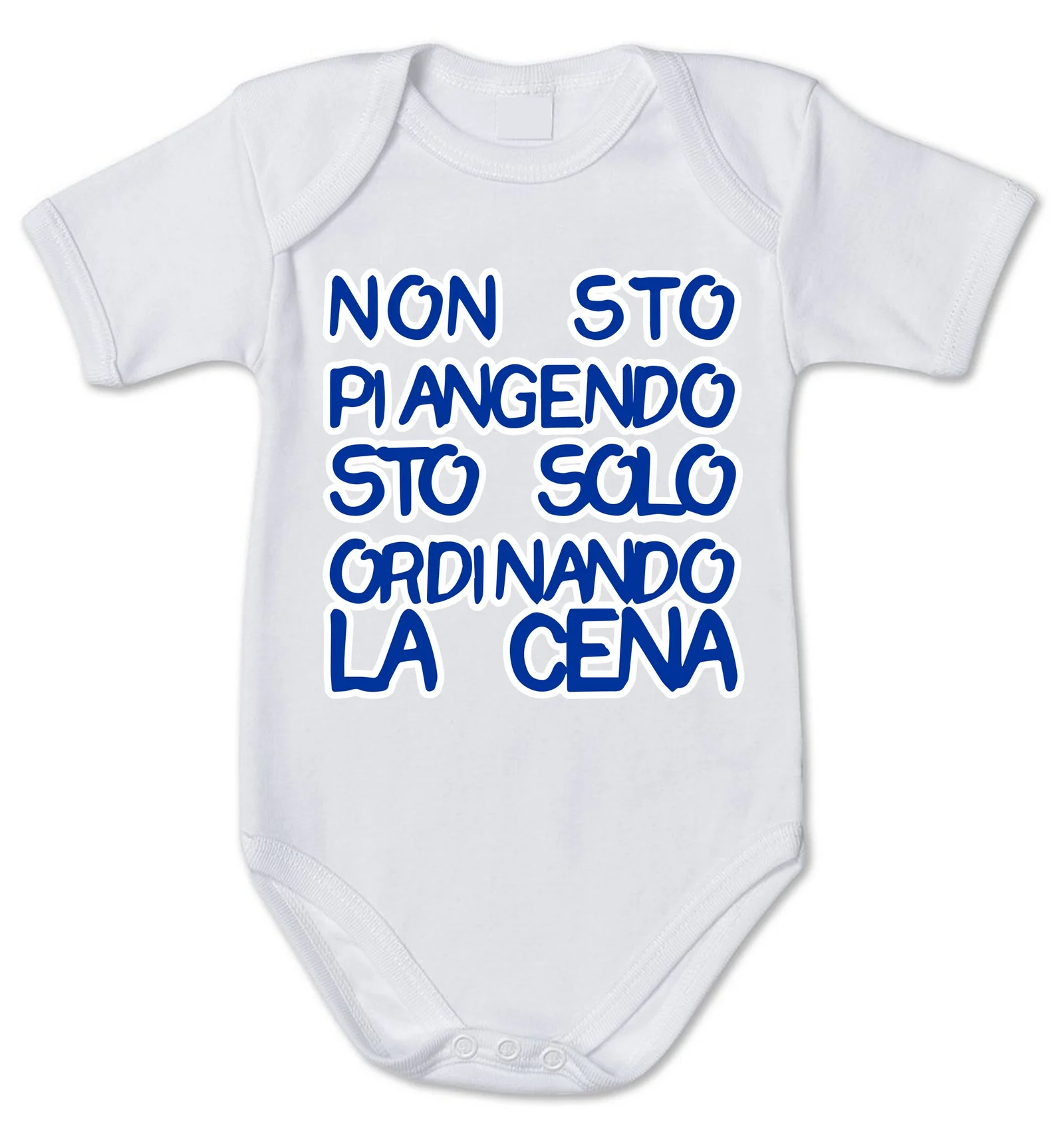 Body Neonato Non sto piangendo sto solo ordinando la cena – body simpatico e divertente – pagliaccetto in cotone – idea regalo