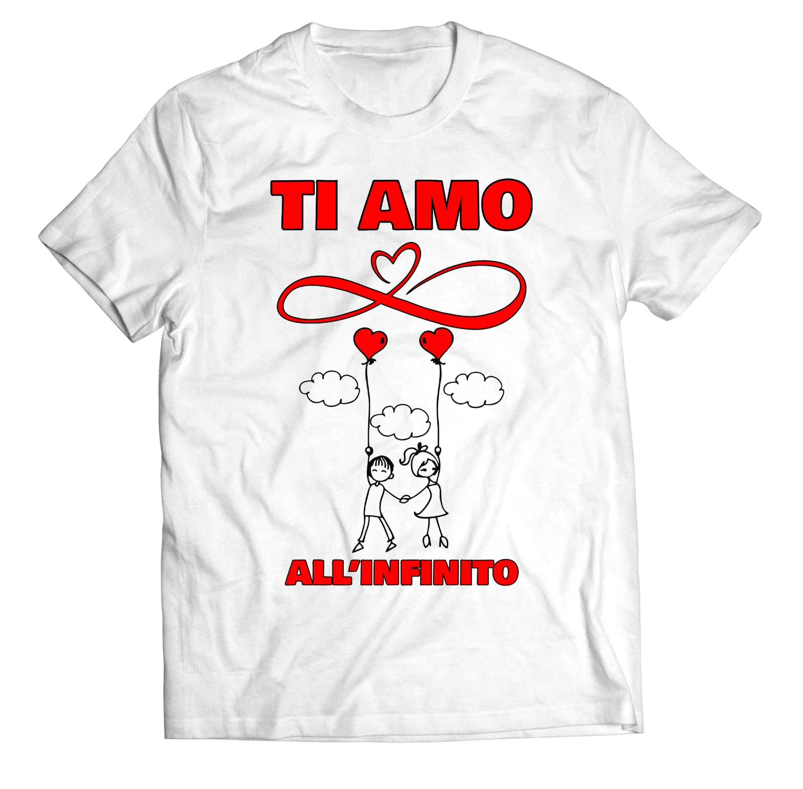 Maglietta SanValentino T-Shirt Innamorati Ti amo all’infinito – Love – Amore – Regalo
