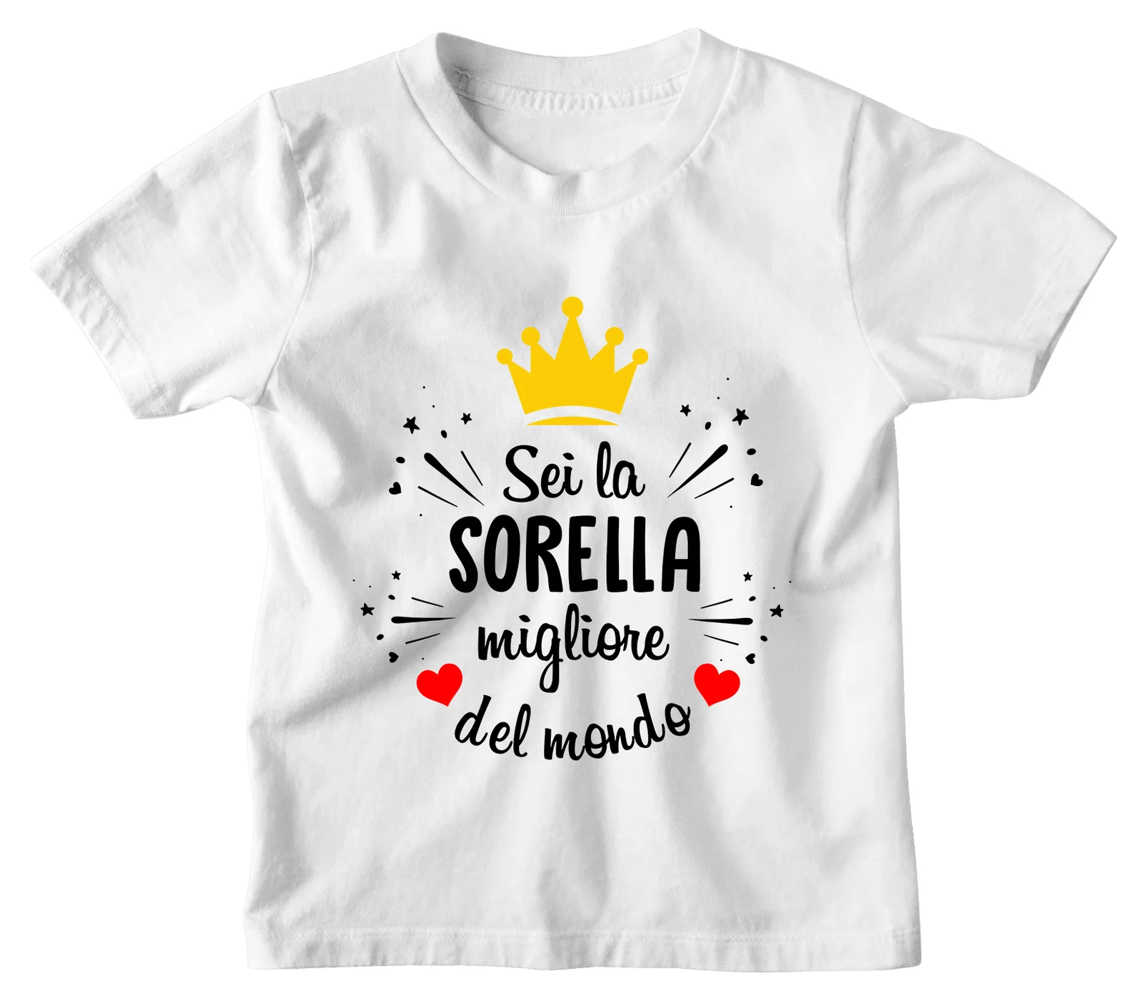 Maglietta Tshirt Bambino Bambina Divertenti Sorella Sei la Sorella Migliore del Mondo – Idea Regalo