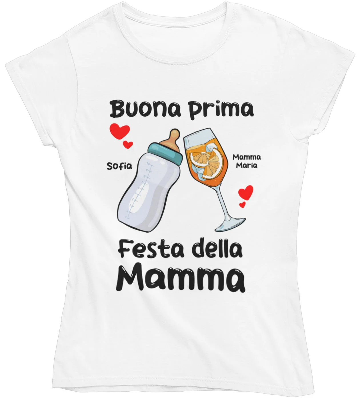 T-Shirt Maglietta Mamma PERSONALIZZABILE Mamma Buona Prima Festa della Mamma Idea Regalo