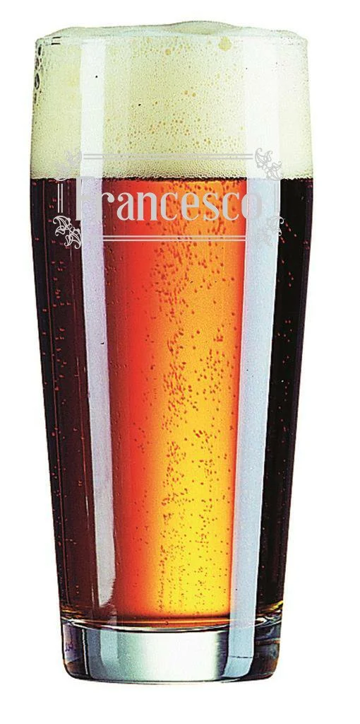 Bicchiere da Birra 40 cl PERSONALIZZABILE con nome PERSONALIZZATO Incisione – Idea regalo - immagine 5