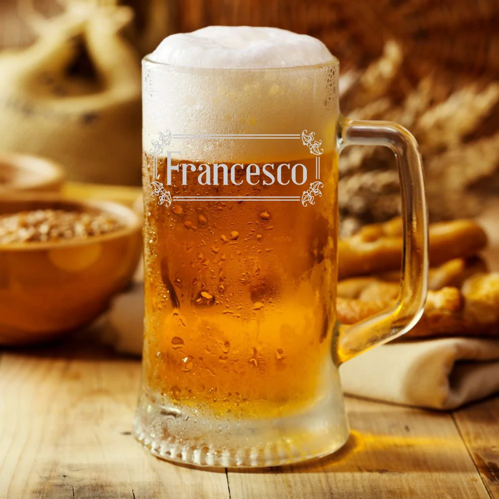 Boccale da Birra 50 cl PERSONALIZZABILE con nome PERSONALIZZATO Incisione – Idea regalo - immagine 5