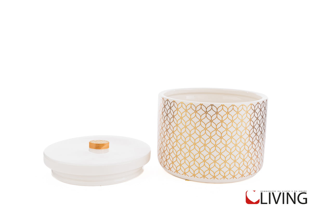 Bomboniera scatola tonda linea hipnosis - immagine 2