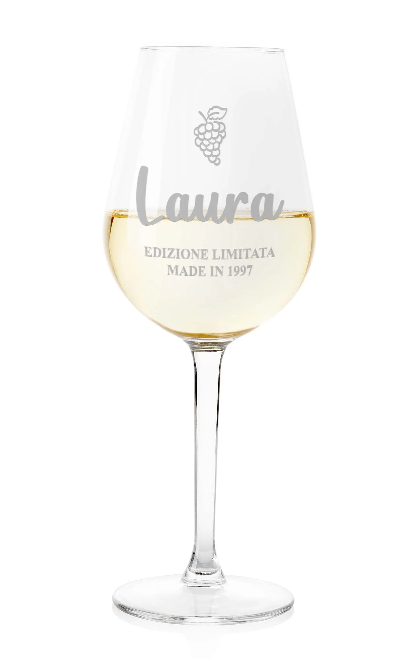 Calice Vino 50 cl PERSONALIZZABILE con nome e anno Incisione Edizione Limitata – Idea regalo