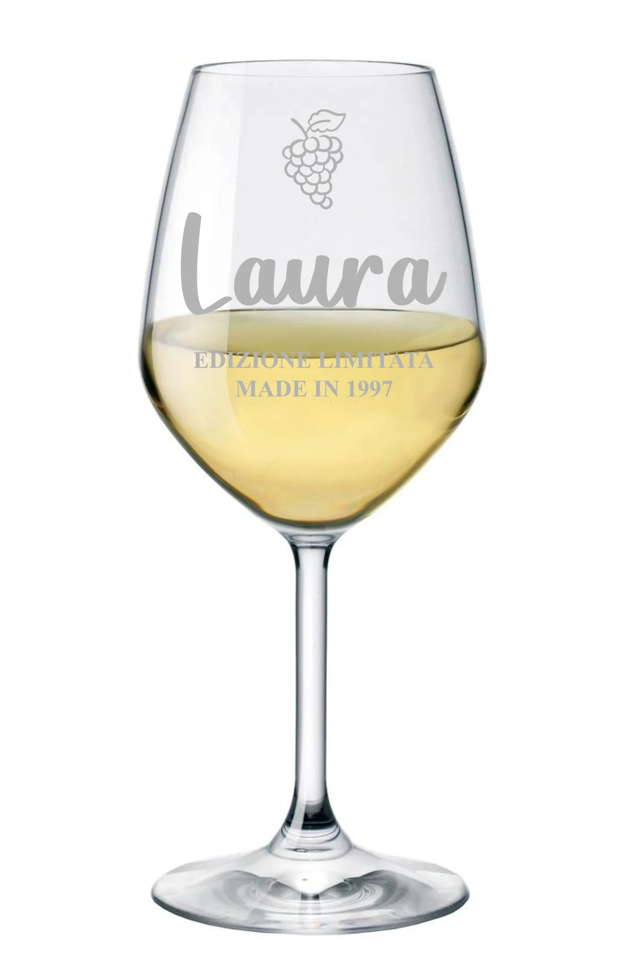 Calice Vino 50 cl PERSONALIZZABILE con nome e anno Incisione Edizione Limitata – Idea regalo - immagine 3