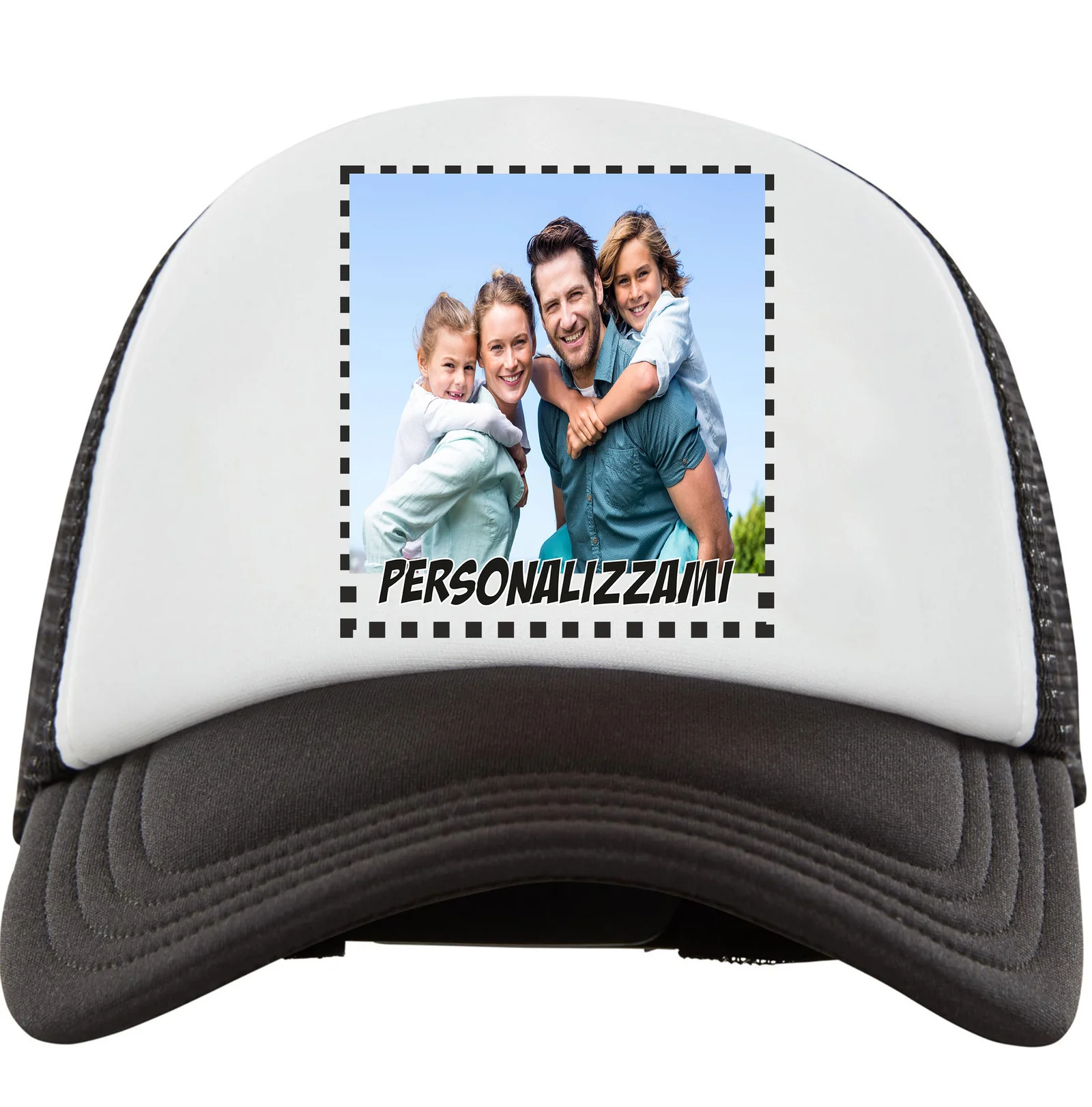 Cappellino con retina Personalizzato con foto – Personalizza il tuo cappellino – idea regalo