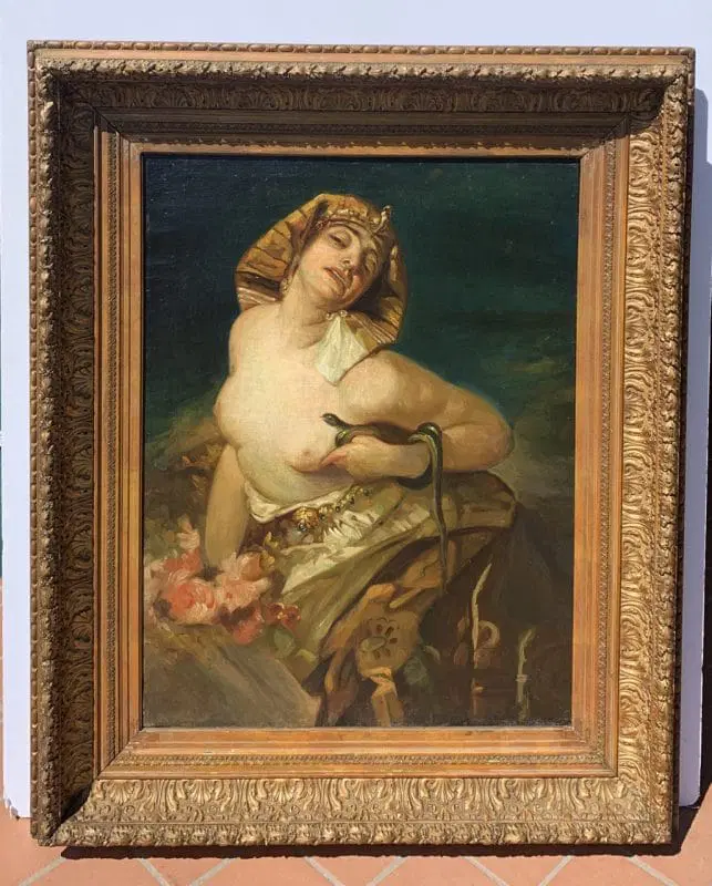 Pittore simbolista francese (XIX sec.) – Cleopatra. - immagine 4