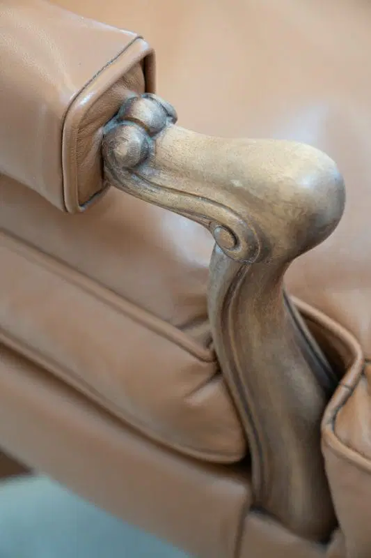 Sedia da ufficio in pelle di Fior, anni 1980 - immagine 9