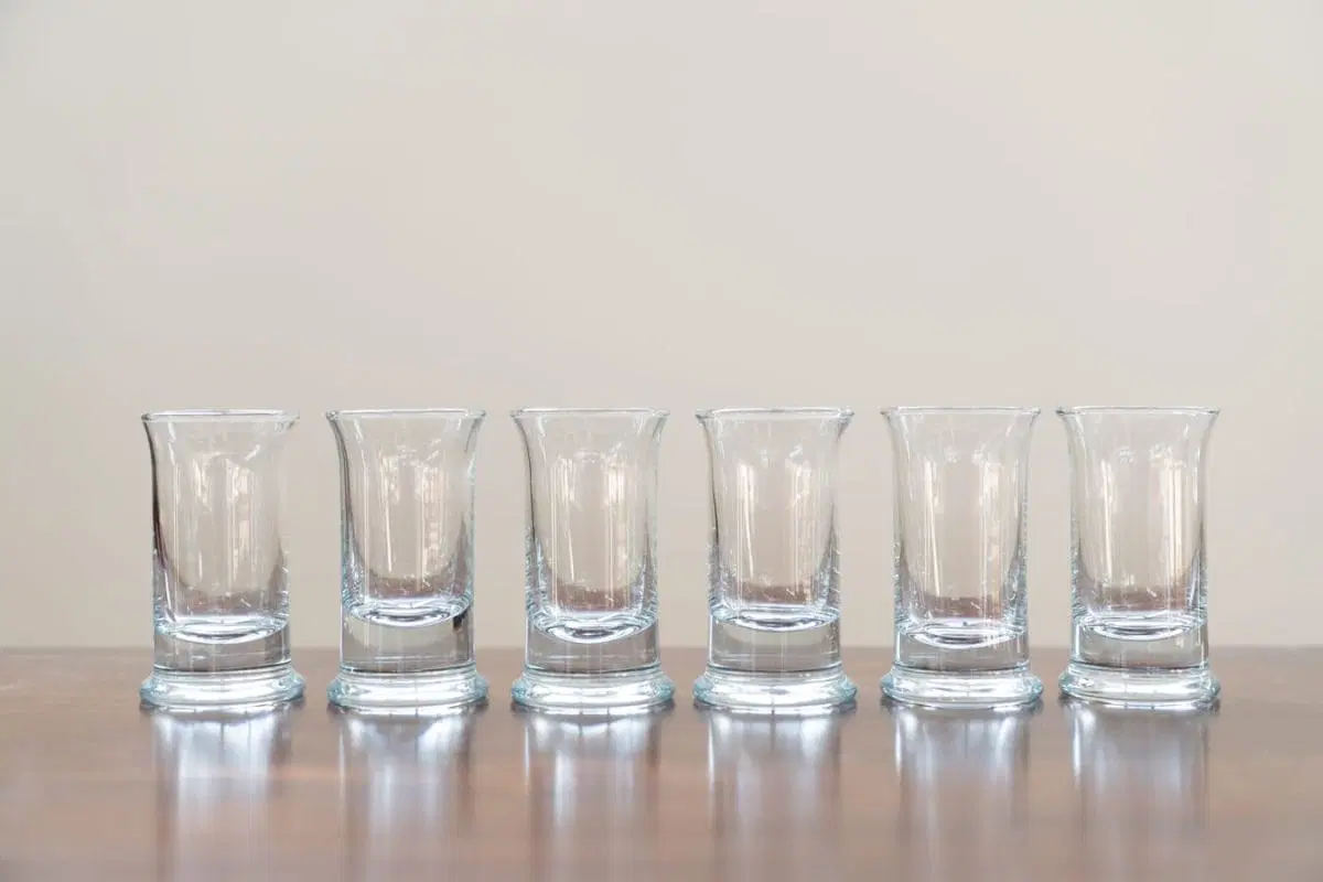 Bicchieri bassi in cristallo per liquore, set di 6, 1970 - immagine 3