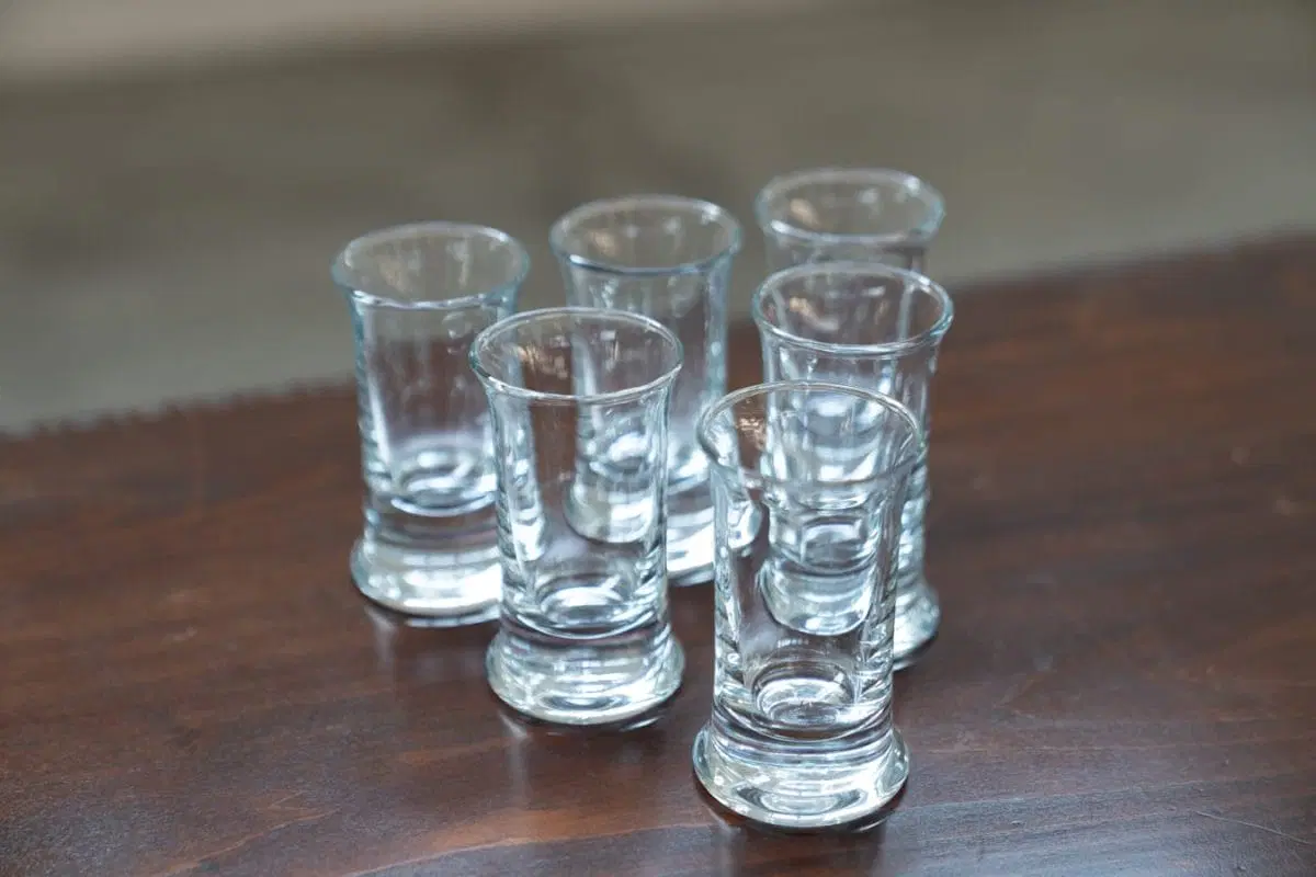 Bicchieri bassi in cristallo per liquore, set di 6, 1970 - immagine 4